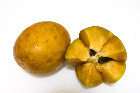 Sapodilla natural healthy fruitの写真素材