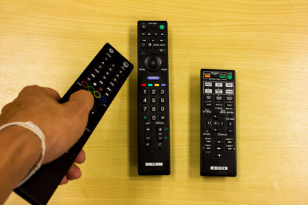 digital remote control televisionの写真素材