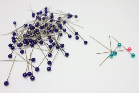 colorful Pin Sewing handmade equipmentの写真素材