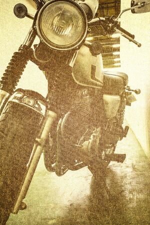 pattern vintage Motorcycle detailの写真素材