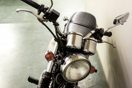 vintage Motorcycle detailの写真素材