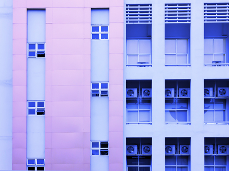 Building Window Air conditioning color tone technique by programの写真素材