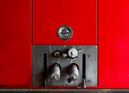 valve main control Fire truck car firefighter rescueの写真素材