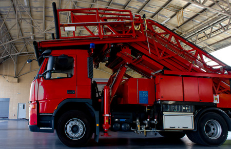 Fire truck emergency protection firefighterの写真素材