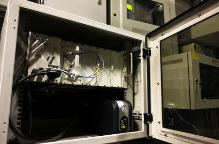 server room with computers for trunk radio system