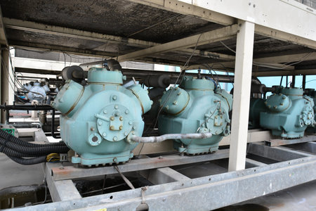 Pump and Chiller Air Conditionerの写真素材