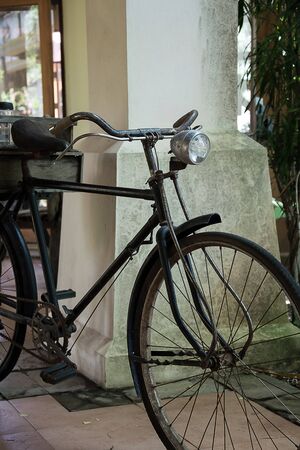 Old antique vintage bicycle - vintage effect style picturesの写真素材