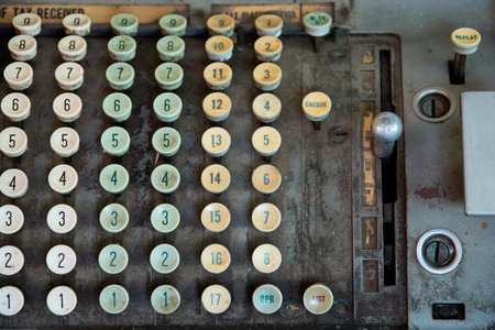 Tax-calculator old antiqueの写真素材