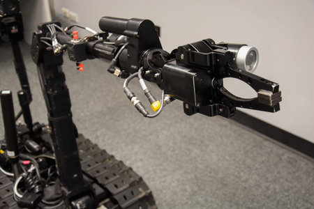 Search and rescue robot unit with tracks