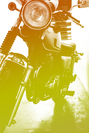 vintage Motorcycle detailの写真素材