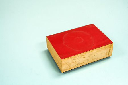 Red book on tableの写真素材