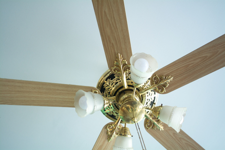 vintage ceiling fanの写真素材