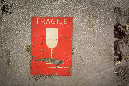 Aluminum safety metal briefcase isolated on white backgroundの写真素材