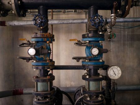 water pump booster system panel for piping and fire control systemの写真素材