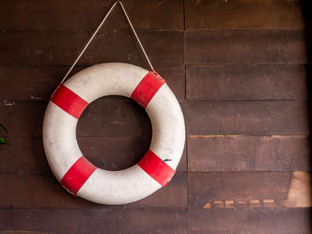 The modern two-storey bright apartment with wooden staircaseの写真素材