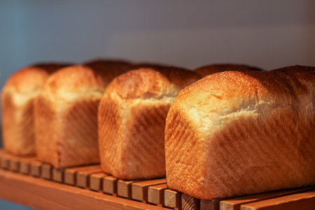 Freshly baked bread made with domestic wheat