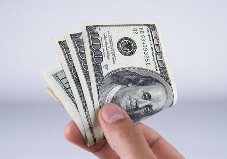Hand me the Moneyの写真素材