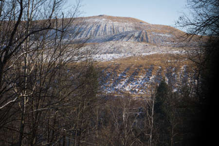 View of a Mountaintop Removal Operationの写真素材