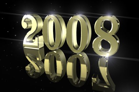 New Year 2008の写真素材