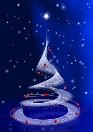 weihnachtsbaum-blauの写真素材