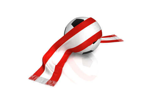 Football fan Austria and swissの写真素材