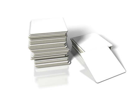 blank beer coaster isolated on white backgroundの写真素材