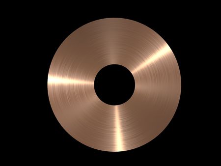 gold album on black backgroundの写真素材