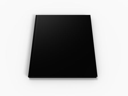 blank book page isolated on white backgroundの写真素材