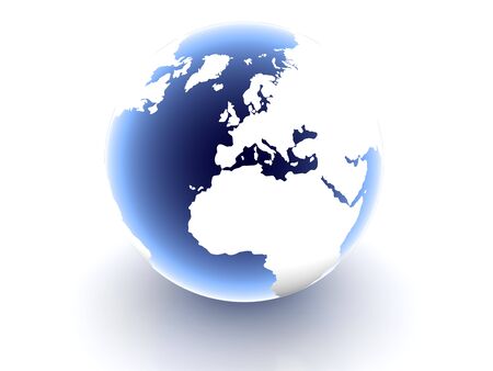 World map on white backgroundの写真素材