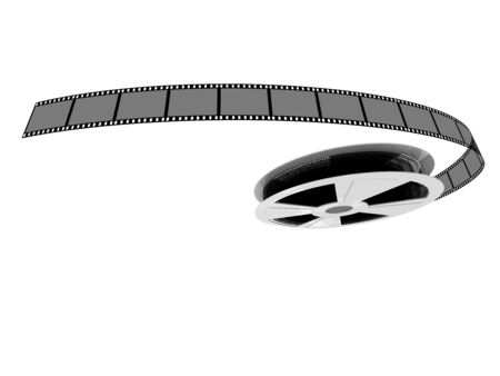 Filmstrip on white backgroundの写真素材
