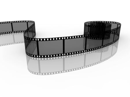 Filmstrip on white backgroundの写真素材