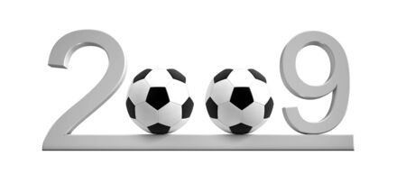 black and white soccer ball on a white backgroundの写真素材