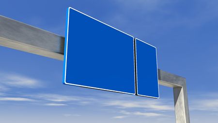 highway direction sign の写真素材