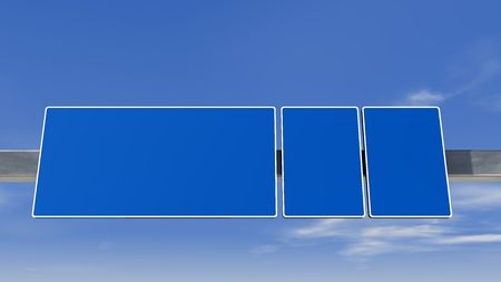 highway direction sign の写真素材