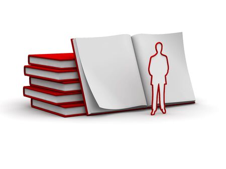 character book or scriptの写真素材