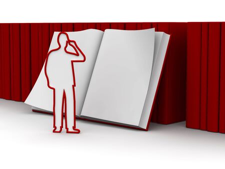 character book or scriptの写真素材
