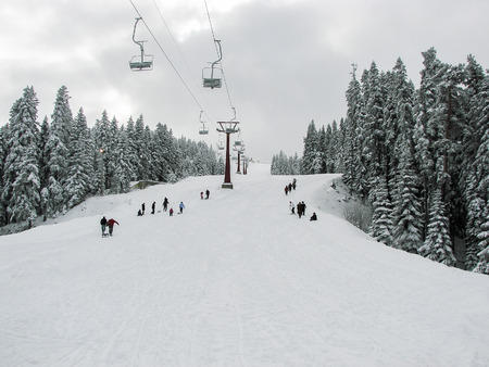Ilgaz Mountain ski resort, Kastamonu, Turkeyの写真素材
