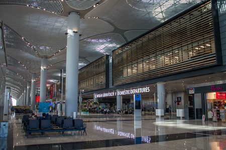 Istanbul / Turkey - November 13 2018: New Istanbul Airport Terminal. Third Istanbul Airportのeditorial素材