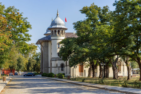 Karaagac, Edirne / Turkey - October 02 2019: Trakya University rectorate main building