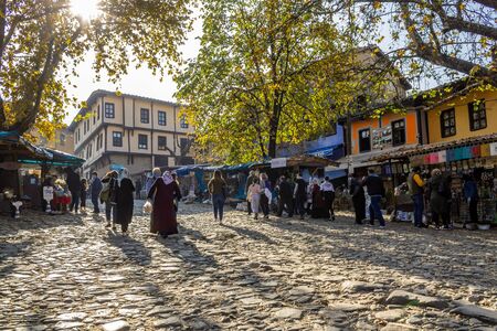 Cumalikizik Village, Bursa / Turkey - November 19 2019: Bursa's old historical Ottoman village. Cumalikizik is UNESCO world heritage siteのeditorial素材