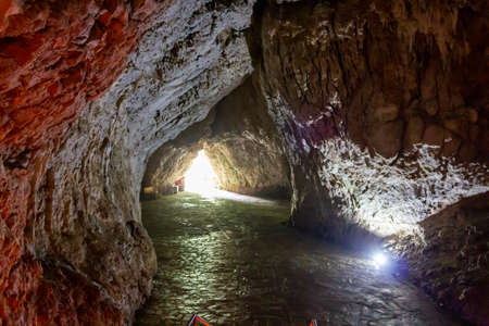 Oylat, Bursa / Turkey - June 26 2020: Oylat Cave interior viewのeditorial素材