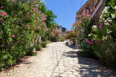Adatepe, Ayvacik, Canakkale / Turkey - July 18 2020: The old Adatepe Village in the Kaz (Ida) Mountainsのeditorial素材
