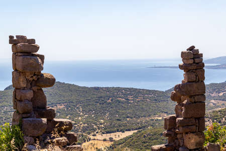 Natural stone with sea and nature sceneryの写真素材