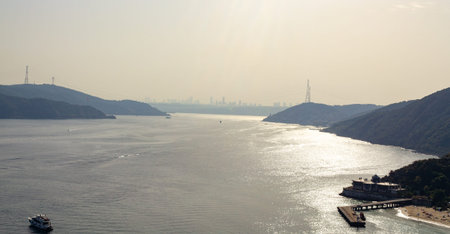Istanbul Bosphorus view from Yavuz Sultan Selim Bridge