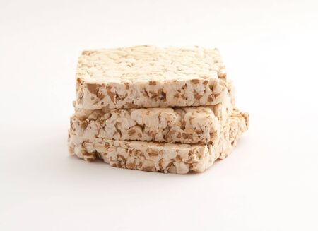 Dietary wheat bread on a white background ïîèñêの写真素材