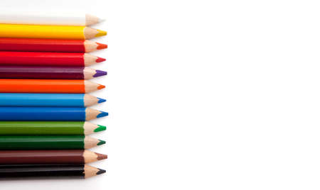 colored pencils trehgrnnyeの写真素材