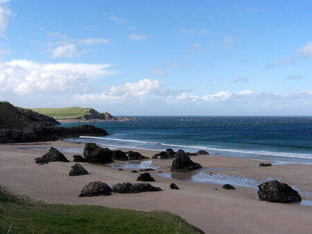 Coastal landscape in the Scottish Northの写真素材