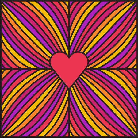 Colorful abstract love bright background.のイラスト素材