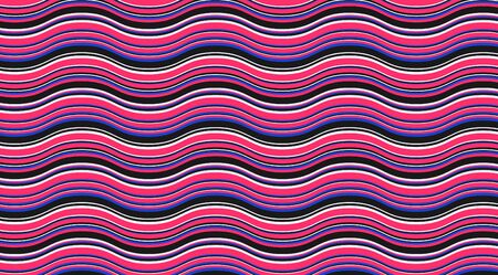 Abstract colorful wavy stripped pattern vector design. Fluid vibrant background.のイラスト素材