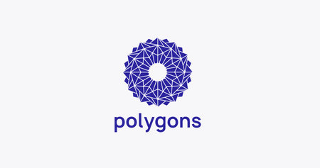 Modern Polygonal Geometric Logo Design. Abstract Polygons Ornament Logotype.のイラスト素材